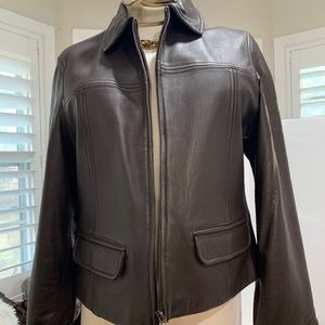 EUC Brandon Thomas Butter Leather Jacket